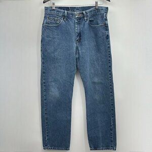 Vintage Wrangler Regular Fit Double Stone Wash Straight Leg Jeans Size 32/30